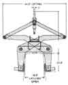 Concrete Barrier Tong K-Rails Jersey Barriers diagram