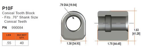 Pengo Conical Teeth P10F Holder
