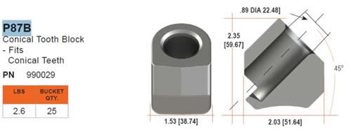 Pengo Conical Teeth P87B Holder Holder