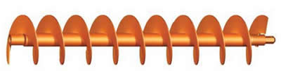 Pengo Excavator Augers Quick Change System Flight Bodies